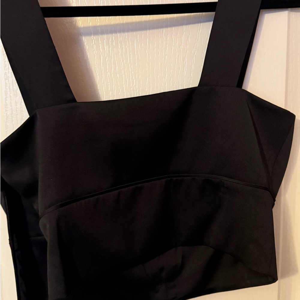 The Kooples Black Wide Strap Tank Top